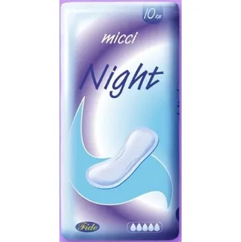 Menstruační vložka AGEO Night klasické dámské vložky bez křidélek 10 ks
