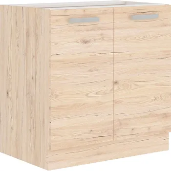 Kuchyňská linka Nábytek PEGAS s.r.o. Dolní skřínka BORDIX - 80 D 2F BB, Dub / Dub