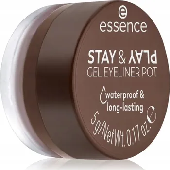 Oční linky Krycí korektor v štětečku Essence Gelové oční linky v kelímku 02 Brown