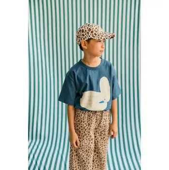 Chlapecké tričko Dětské bavlněné tričko Tinycottons SWAN GRAPHIC TEE SS26.058 námořnická modř 59X, vel. 104