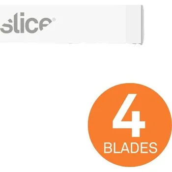 Skalpel Slice 10535 Keramické náhradní čepele, úzké dláto, oboustranně 4 ks