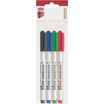 Popisovač na bílou tabuli a flipchart "Slim M", 4 barvy, 1-1,5 mm, kuželový hrot, ICO 9580045004