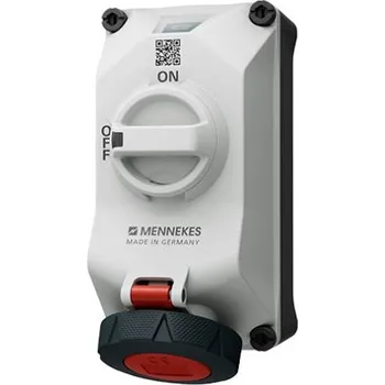 Elektrická zásuvka Wallm. Recept. DUOi 16A4P6h 400V IP69