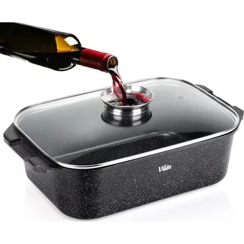 pekáč Granitová pekáč s poklicí 7,5 l, 41 × 26 × 16 cm