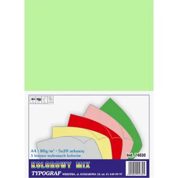 Kancelářský papír Kancelářský papír Typograf formát A4 80g 100 listů