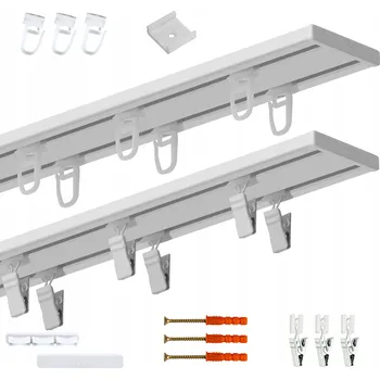 Obraz Stropní lišta Voppi dvoukolejnicová hliníková 300 cm