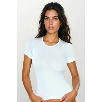 Dámské bavlněné triko Nataša bílé S