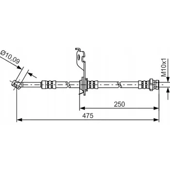 Brzdová hadice Brzdová hadice Bosch 1 987 481 393 – flexibilní