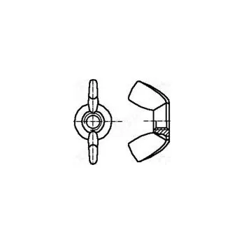 Matice Matice křídlová M6 1 nerezavějící ocel A2 BN 644