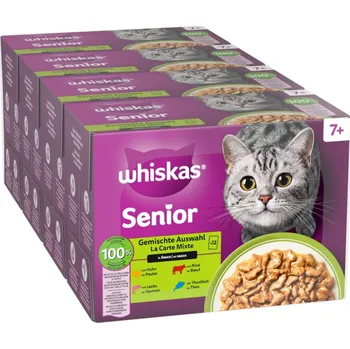 48x85g Whiskas Senior Megapack kapsičky - 7+ míchaný výběr v omáčce