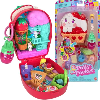 Panenka Polly Pocket kompaktní sada králičí piknik s figurkami a doplňky