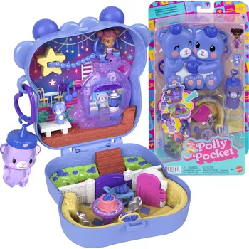Panenka Polly Pocket kompaktní set Borůvkoví medvídci s figurkami a doplňky
