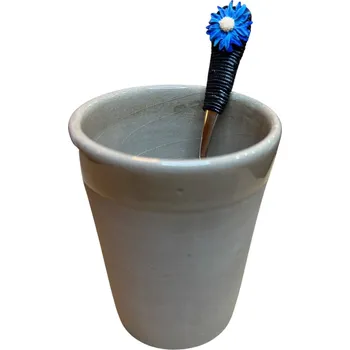 Příbor Lžička Fimo - modrý květ