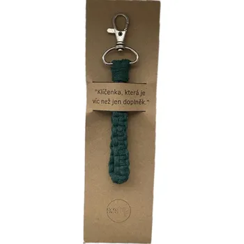 Klíčenka, která je víc než jen doplněk - tmavě zelená