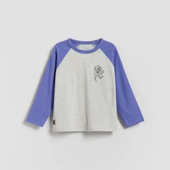 Reserved - Tričko s dlouhými rukávy a potiskem - světle šedá - 686IG-09M - 686IG-09M-110