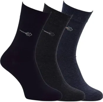 Pánské ponožky RS klasické pánské bavlněné elastické ponožky jemný svěr mix 39-42