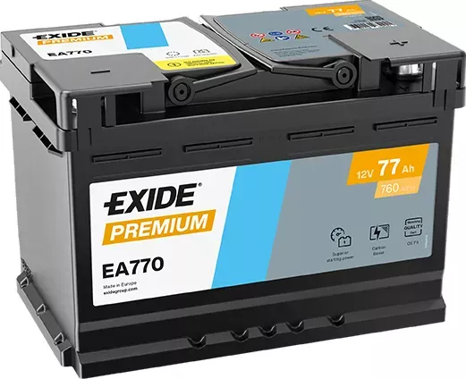 Autobaterie EXIDE Premium 12V 77Ah 760A EA770