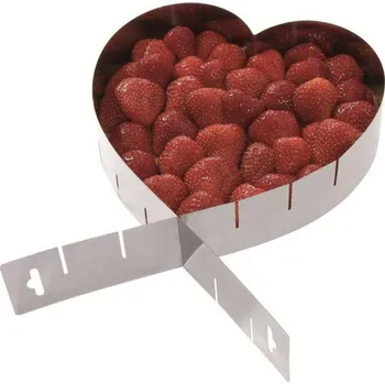 Forma na pečení Westmark Forma na dort nastavitelná srdce 31342270 nerez