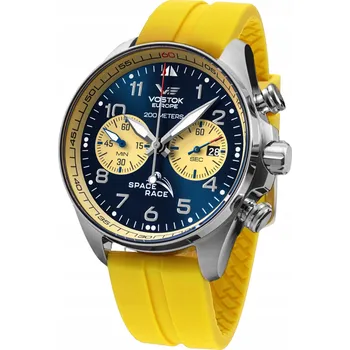 Hodinky Pánské Hodinky Vostok Europe 6S21-325A667SY žlutý řemínek
