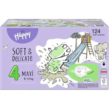 jednorázová plena Plenky na jedno použití Bella Baby Happy velikost 4 124 ks 8-14 kg krabička