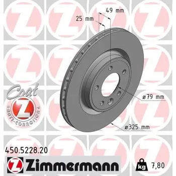 Brzdový kotouč Brzdový kotouč ZIMMERMANN 450.5228.20