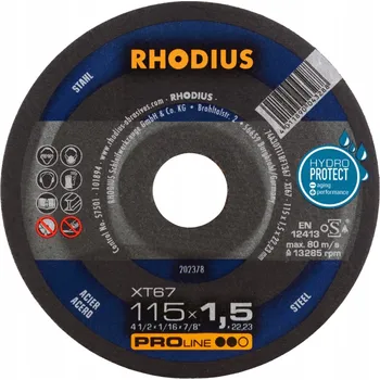 Řezný kotouč Rhodius 202378 XT Řezný kotouč XT 67 115 x 1,5 x 22,2