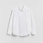 Reserved - Košile regular fit s vysokým podílem bavlny - bílá - 701IE-00X - 701IE-00X-L