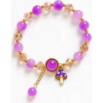 Náramek Elegantní náramek pro holčičku dárkový dárek UT7007 fialová H