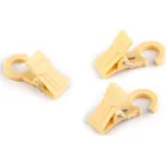 Žabky na záclony plastové s háčkem Varianta: 2 krémová, Balení: 10 ks