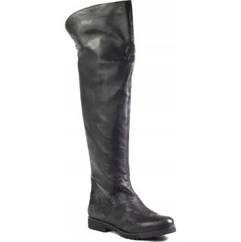 Dámské kozačky VENEZIA dámské kozačky po kolena, plochý podpatek, velikost 37