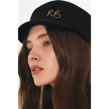 Čepice Vlněná bekovka Ruslan Baginskiy Baker Boy Cap KPC033.W.MRB černá 99A, vel. M