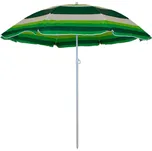 Zahradní slunečník Master Grill&Party, průměr 180 cm, bílé a zelené pruhy, JKB03