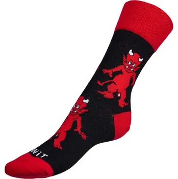 Ponožky DĚTSKÉ Čert Černá,Červená Čert - 30-34