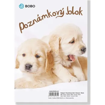 Blok Poznámkový blok ZVÍŘATA A6, čistý, 50 listů