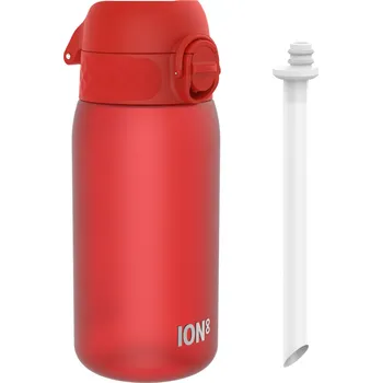 Láhev ION8 Recyclon Red 0,35 l - láhev / bidon na vodu se slámkou