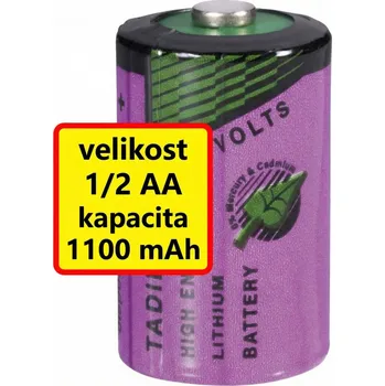 Článková baterie SL-750/S | Lithiová baterie 1/2 AA | 3,6 V | 1100 mAh | Tadiran Batteries SL-750/S