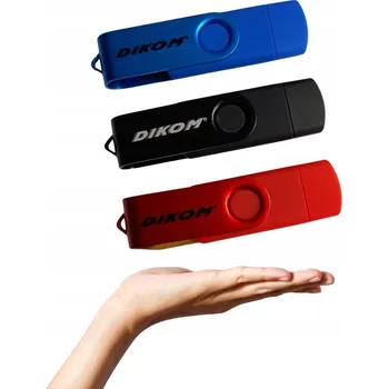 USB flash disk Flash disk 128GB DIKOM USB-C a USB 2.0 2v1 Přenosná paměť