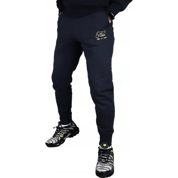 Nike TEPLÉ kalhoty BAVLNA teplákové FLEECE joggery pánské zimní tepláky ZLATÉ