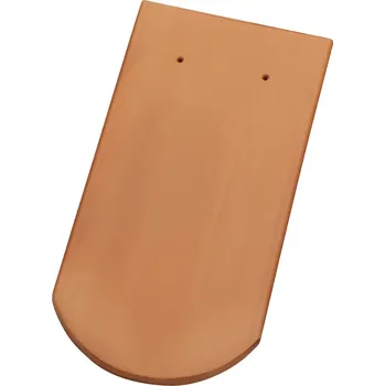 Střešní krytina TONDACH Bobrovka kulatý řez základní 18 x 38 cm 1 ks cihlově červená režná