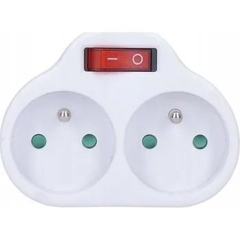 Elektrická zásuvka Elektrická Zásuvka rozbočka Solight bílá