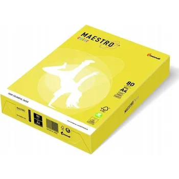 Kancelářský papír Maestro Barevný papír do kopírky A4 žlutý 500 listů