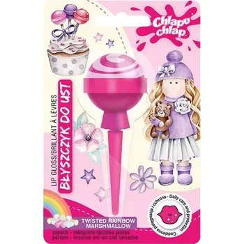 Přípravek na rty CHLAPU CHLAP Lesk na rty Lízátko duhový pěnový 8 ml