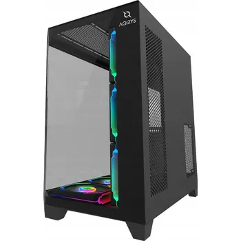 PC skříň Počítačová Skříň AQIRYS TITAN Midi Tower černý
