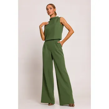 Dámské spodní prádlo ELEGANTNÍ DÁMSKÝ KOMBINEZON DLOUHÉ NOHAVICE KRÁSNÁ ZELENÁ BARVA 42 XL