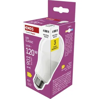 Žárovka EMOS LED žárovka Classic A60 / E27 / 14 W (120 W) / 1901 lm