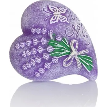 Svíčka Vonná svíčka Levandulový příběh - Lavender Stories - SRDCE