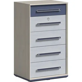 Komoda Komoda Harmonia 60 x 46 x 103 cm dub, modrá