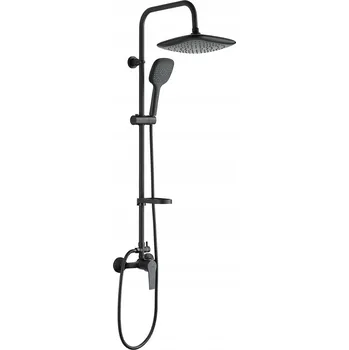 Sprchový set Černá sprchová baterie s hlavovou sprchou sprchový set Yoka