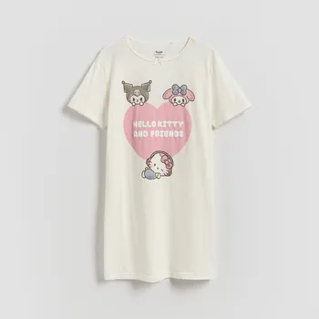 Reserved - GIRLS` NIGHTDRESS - krémová - 635IN-01X - 635IN-01X-U11