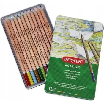 Výtvárné potřeby Akvarelové Pastelky DERWENT ACADEMY [12]